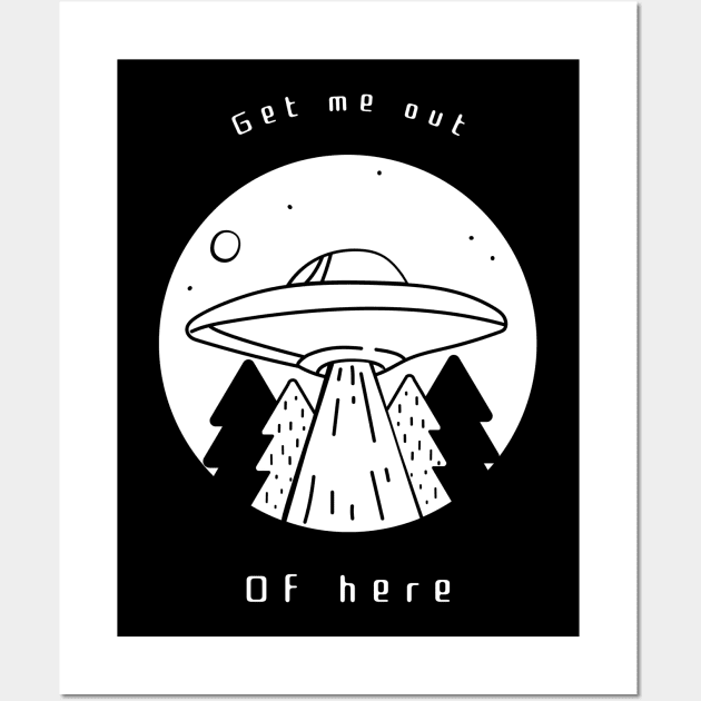 Get Me Out of Here Wall Art by CatMonkStudios